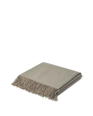 Brunello Cucinelli フリンジヘム カシミヤ ブランケット ブラウン - サムネイル3