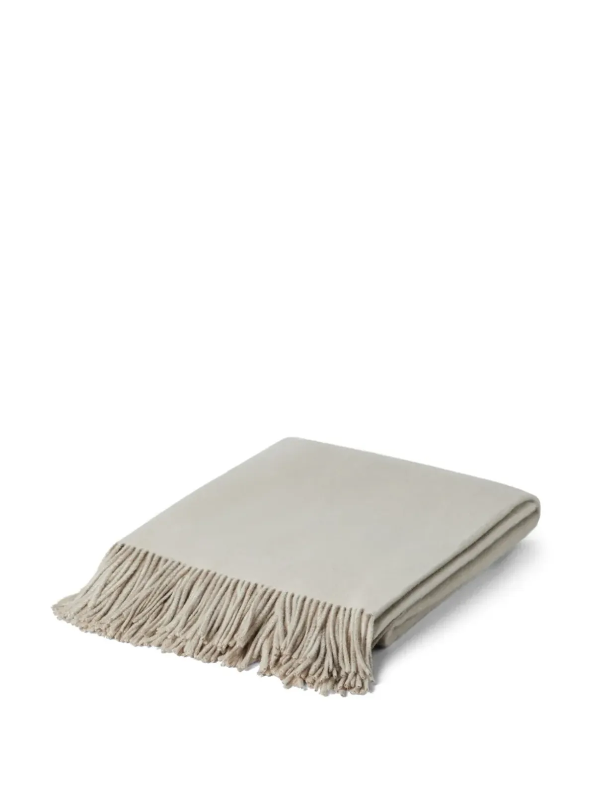 Brunello Cucinelli カシミア ブランケット（200cm x 150cm）- ニュートラルカラー - 画像3