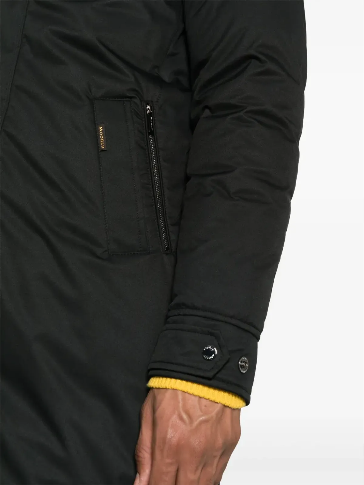 Moorer Vermont-Ads padded coat - Black - 画像5