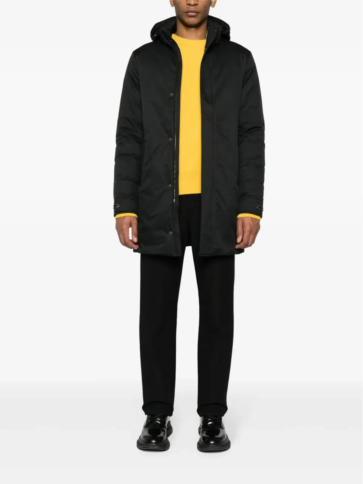 Moorer Vermont-Ads padded coat - Black - 画像2