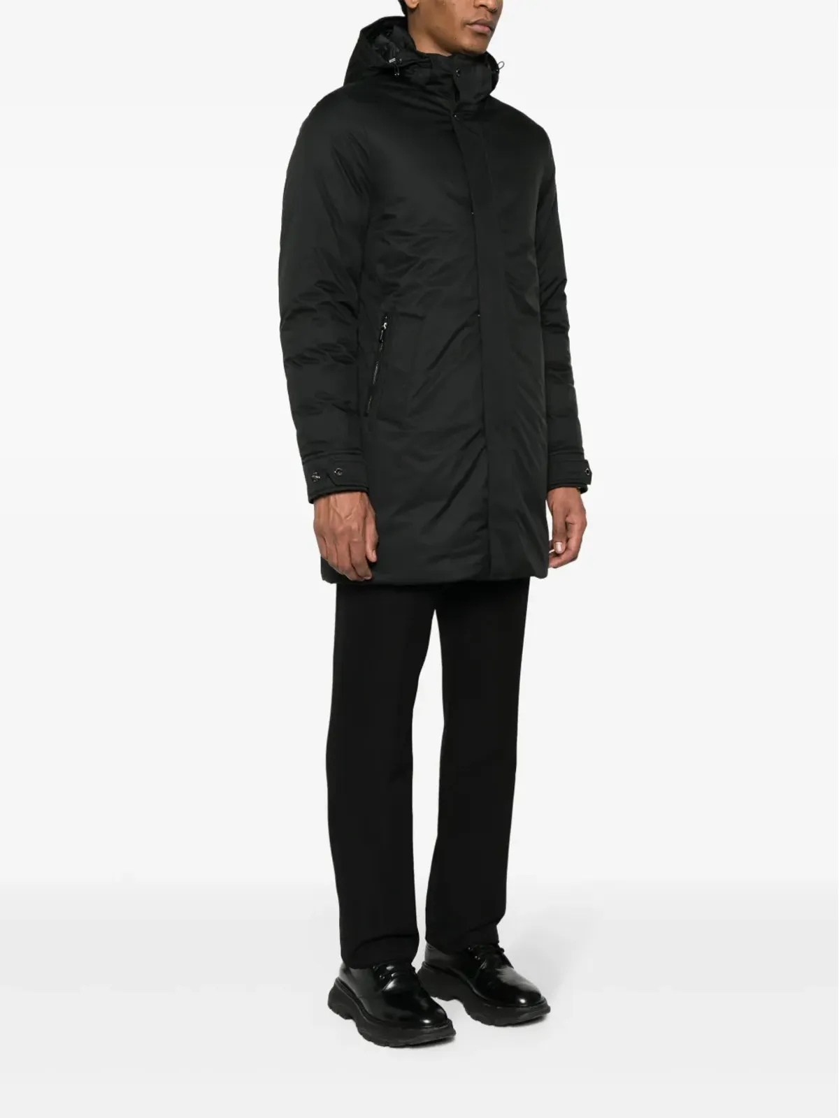 Moorer Vermont-Ads padded coat - Black - 画像3