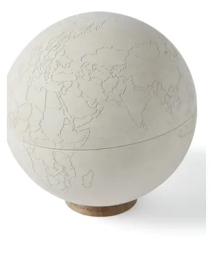 Brunello Cucinelli 彫刻入り石の地球儀 - サムネイル3