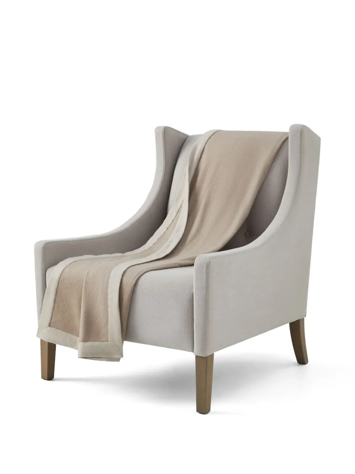 Brunello Cucinelli ブランケット（200cm×150cm）- ニュートラルカラー - 画像4