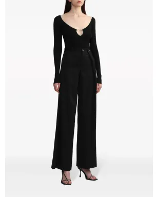 Jacquemus Le Haut Pralu リブ編みニットセーター - ブラック - サムネイル2