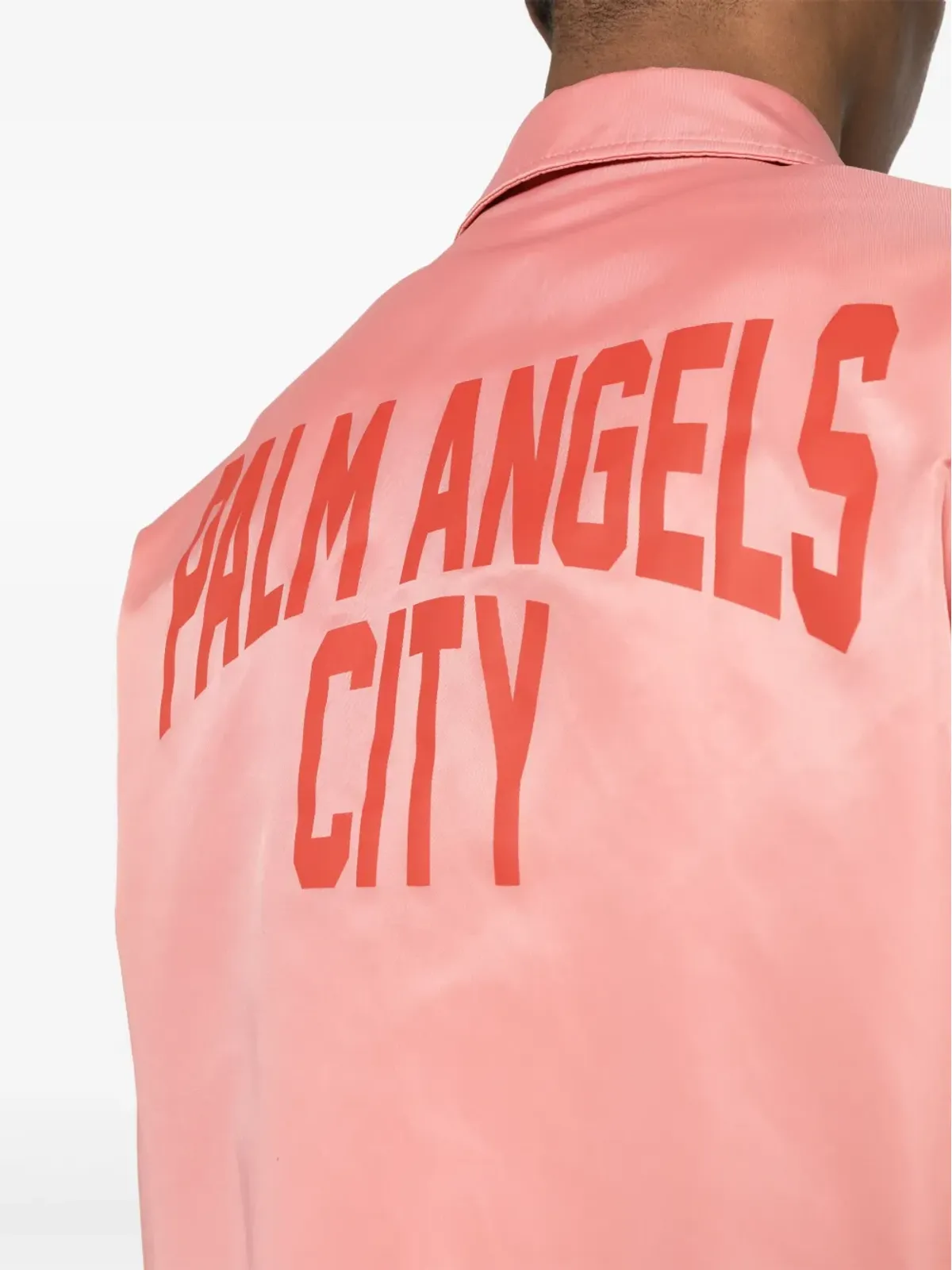 Palm Angels ロゴプリント ギャバジン織りジャケット - ピンク - 画像5