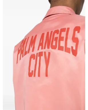 Palm Angels ロゴプリント ギャバジン織りジャケット - ピンク - サムネイル5