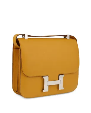 Hermès ビンテージ 2018年 コンスタンス ショルダーバッグ イエロー - サムネイル3