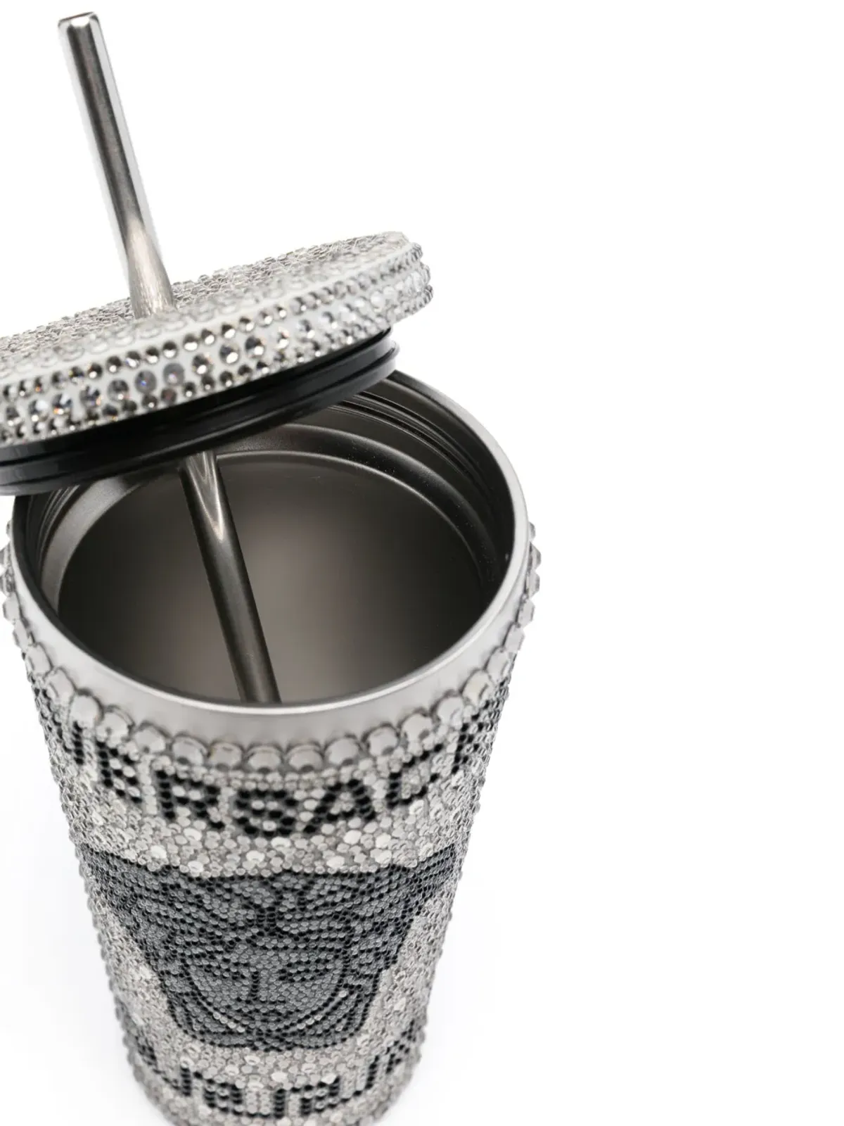 Versace クリスタル メデューサ トラベルカップ - シルバー - 画像2