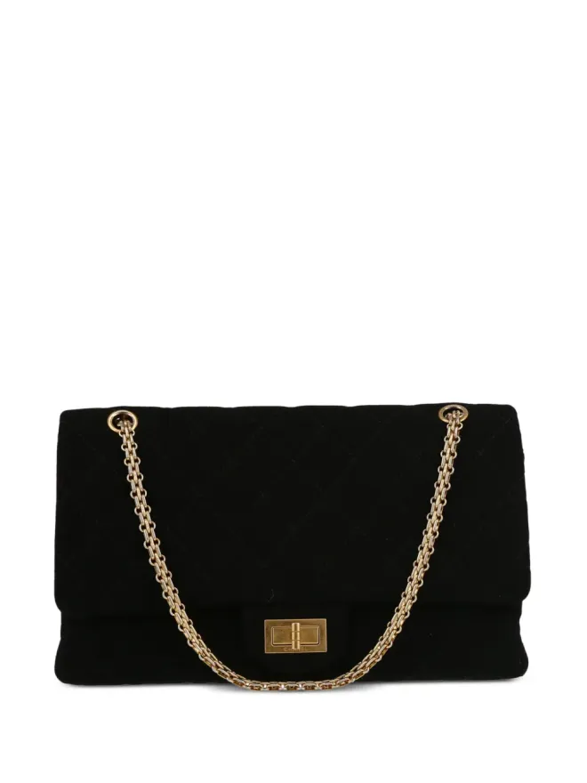CHANEL Pre-Owned CHANEL ビンテージ 2012年 2.55 リシュー ショルダーバッグ - ブラックの商品画像