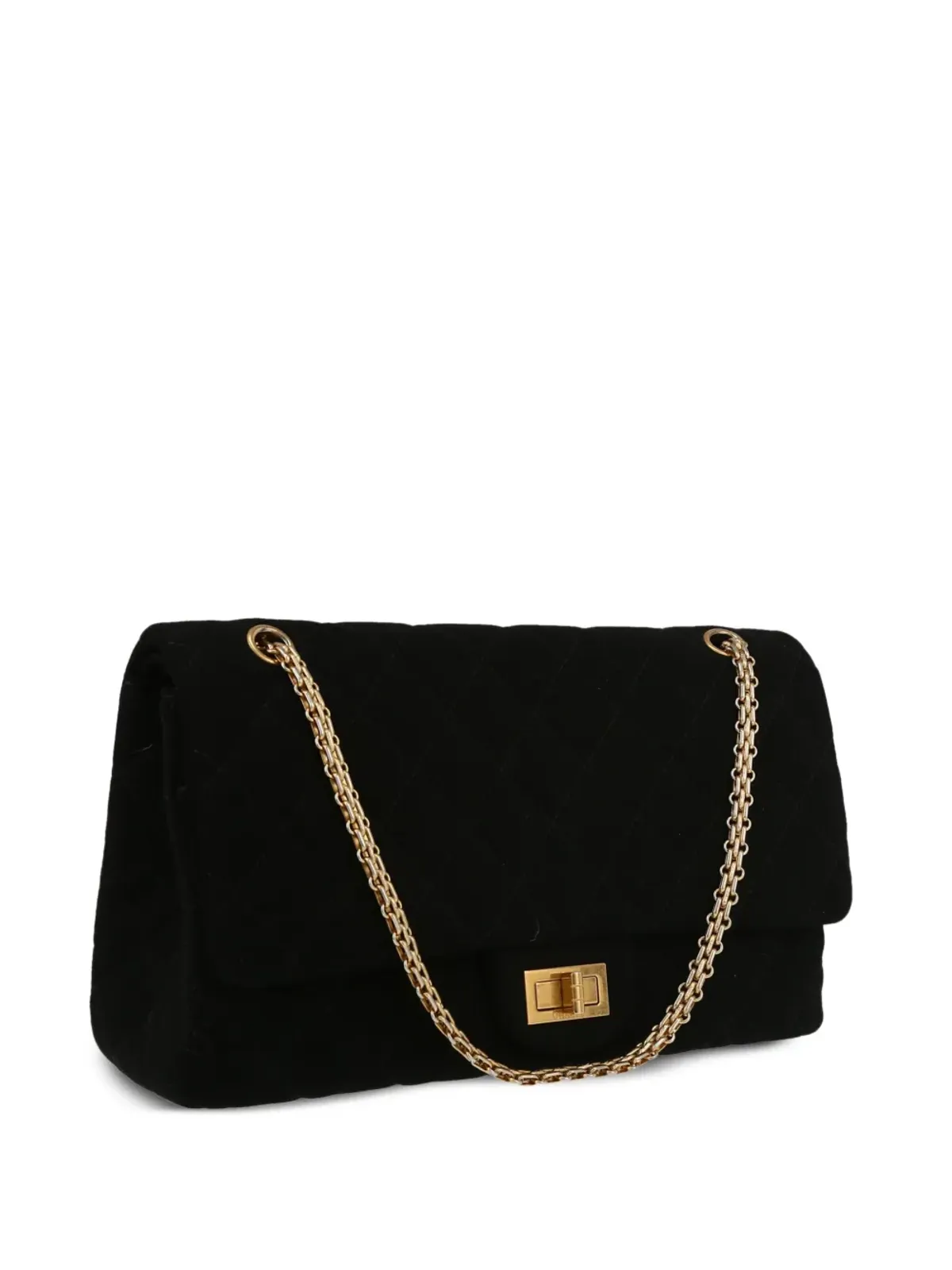 CHANEL ビンテージ 2012年 2.55 リシュー ショルダーバッグ - ブラック - 画像3