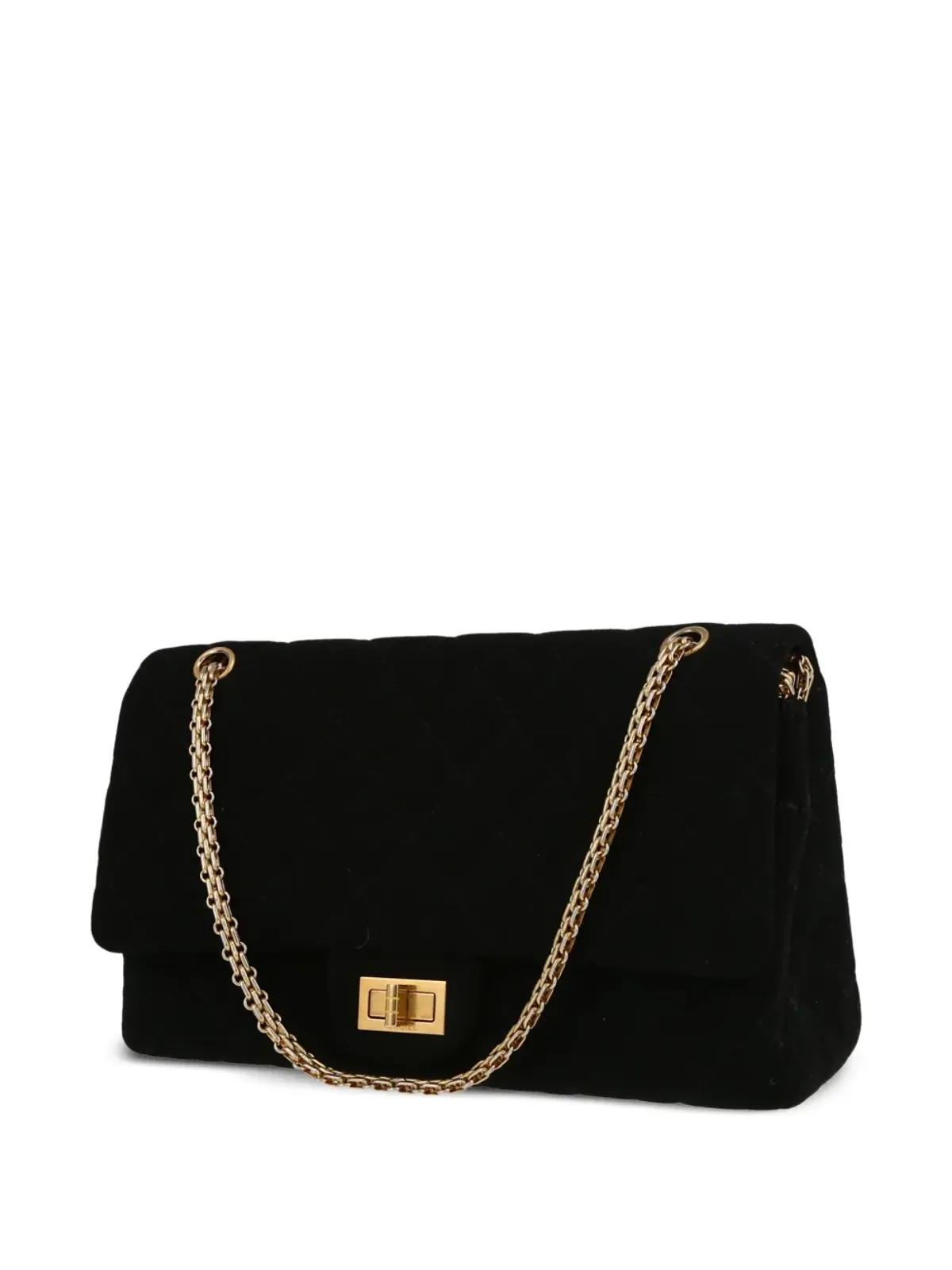 CHANEL ビンテージ 2012年 2.55 リシュー ショルダーバッグ - ブラック - 画像4