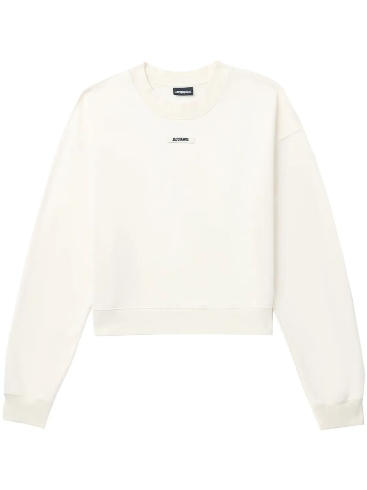 Jacquemus ロゴアップリケ コットン スウェットシャツ - Neutrals - 画像1