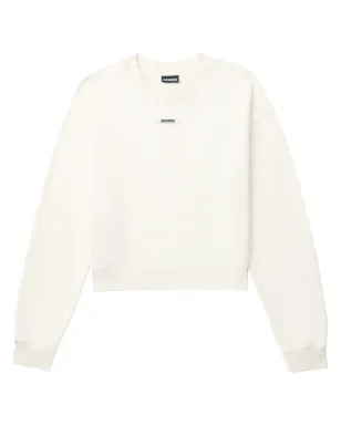 Jacquemus ロゴアップリケ コットン スウェットシャツ - Neutrals - サムネイル1
