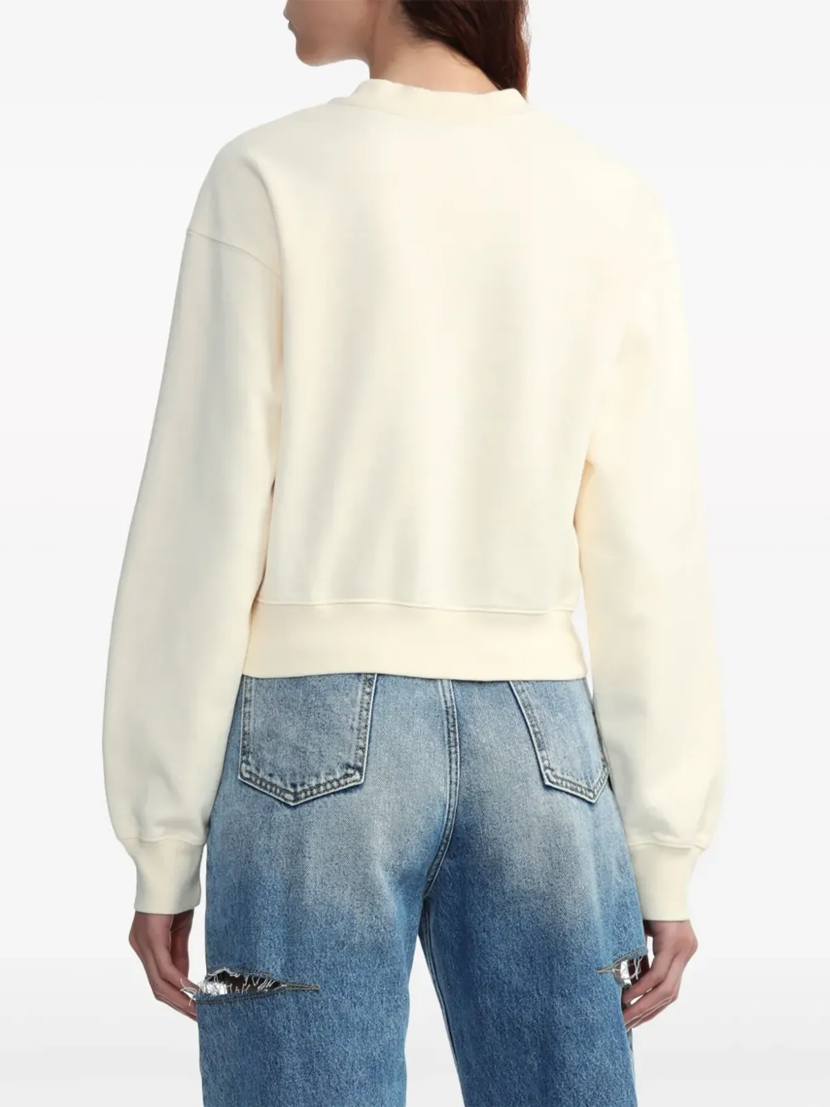 Jacquemus ロゴアップリケ コットン スウェットシャツ - Neutrals - 画像4