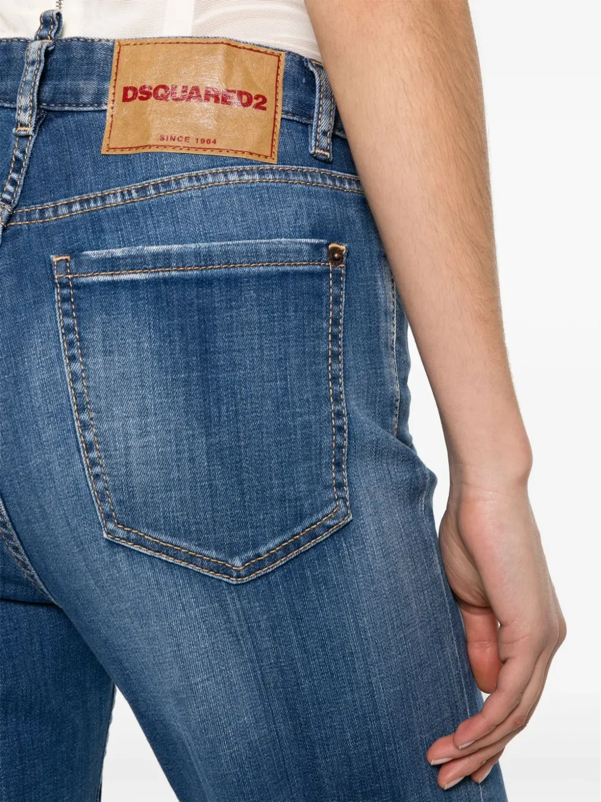 DSQUARED2 ミッドライズ スリムフィット ジーンズ - 画像5