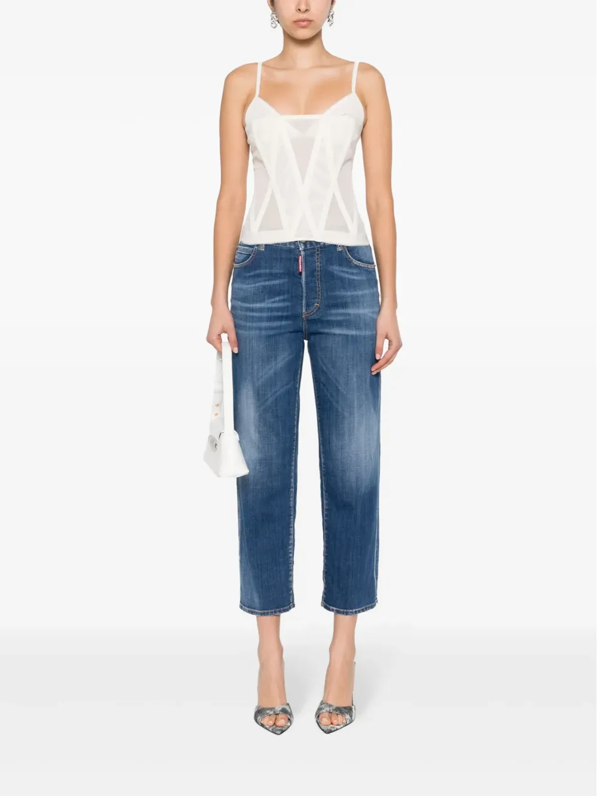 DSQUARED2 ミッドライズ スリムフィット ジーンズ - 画像2
