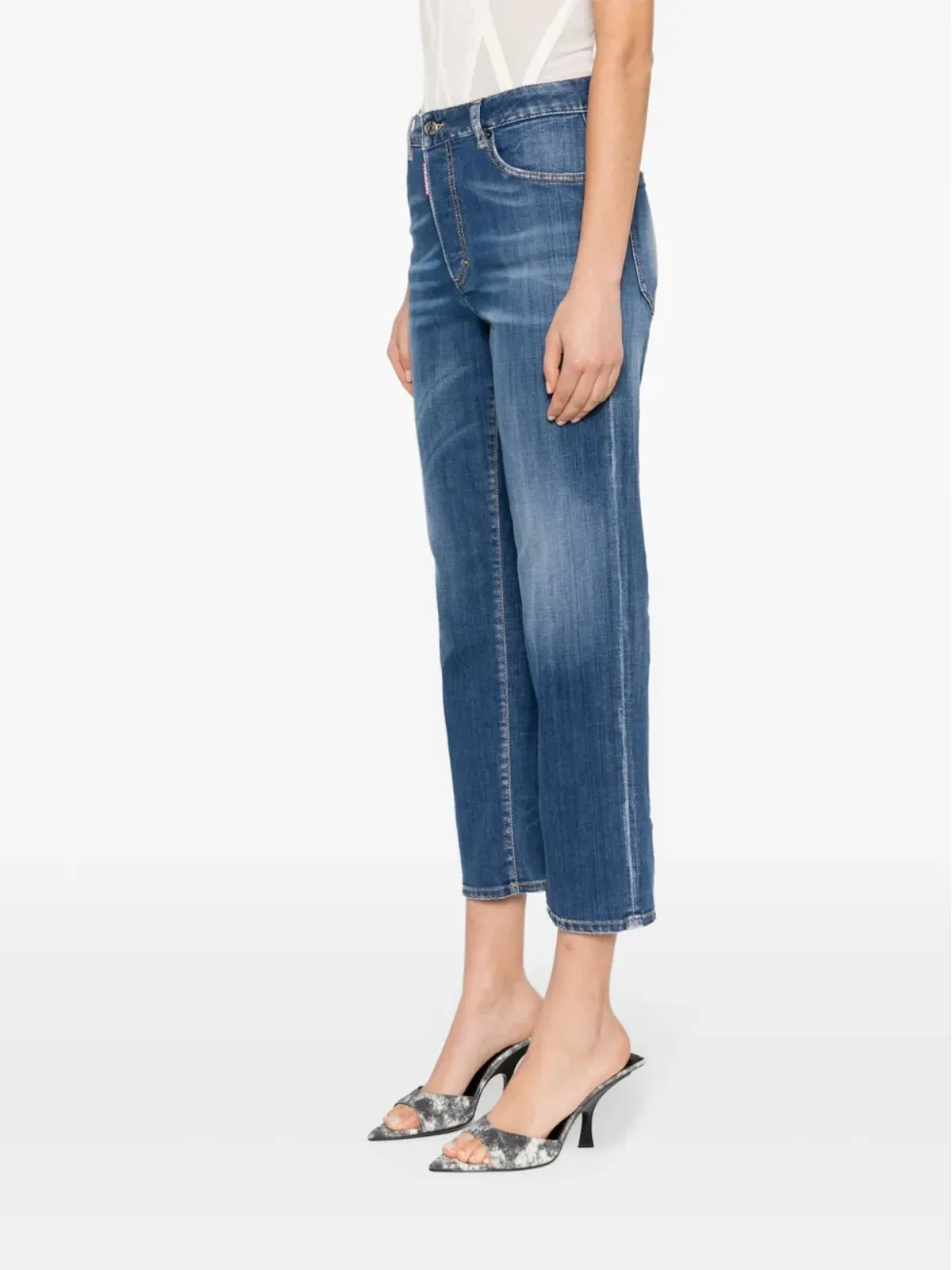 DSQUARED2 ミッドライズ スリムフィット ジーンズ - 画像3