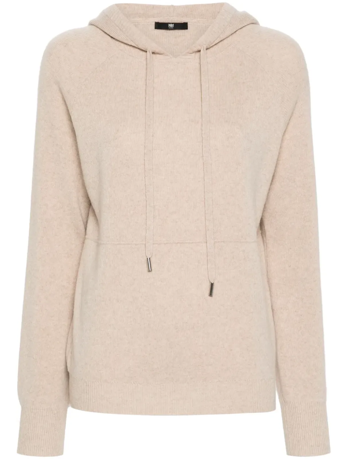 Max & Moi Palmer knitted hoodie - Neutrals - 画像1