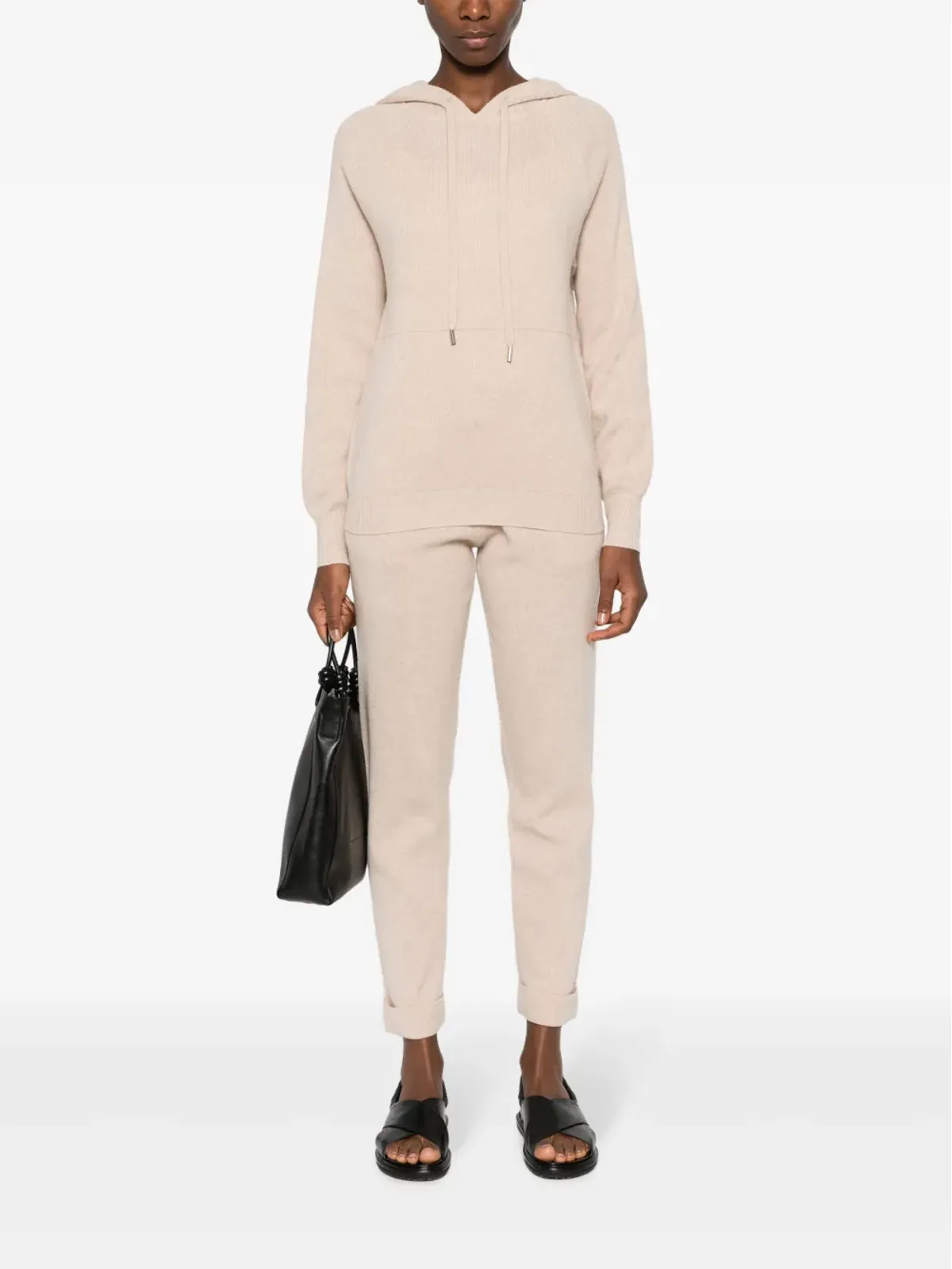 Max & Moi Palmer knitted hoodie - Neutrals - 画像2