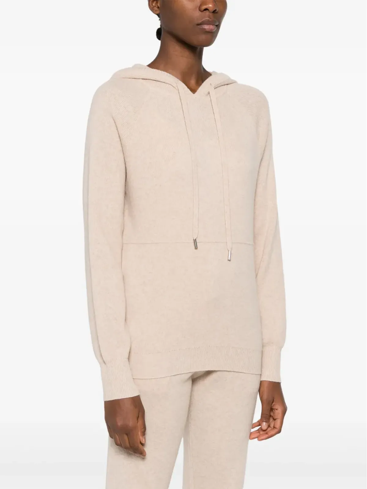 Max & Moi Palmer knitted hoodie - Neutrals - 画像3