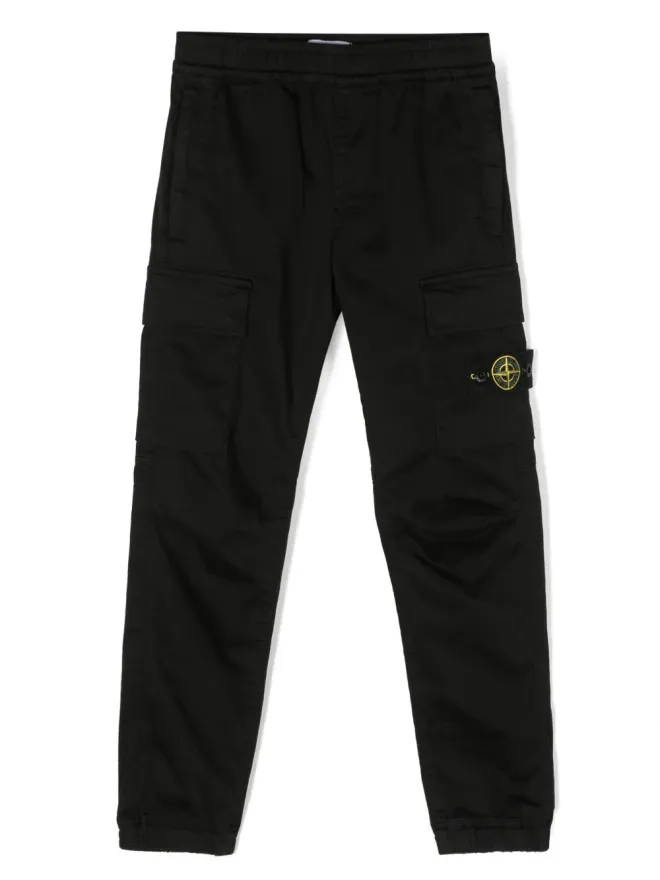 Stone Island Junior Stone Island Junior テーパードレッグカーゴトラックパンツの商品画像