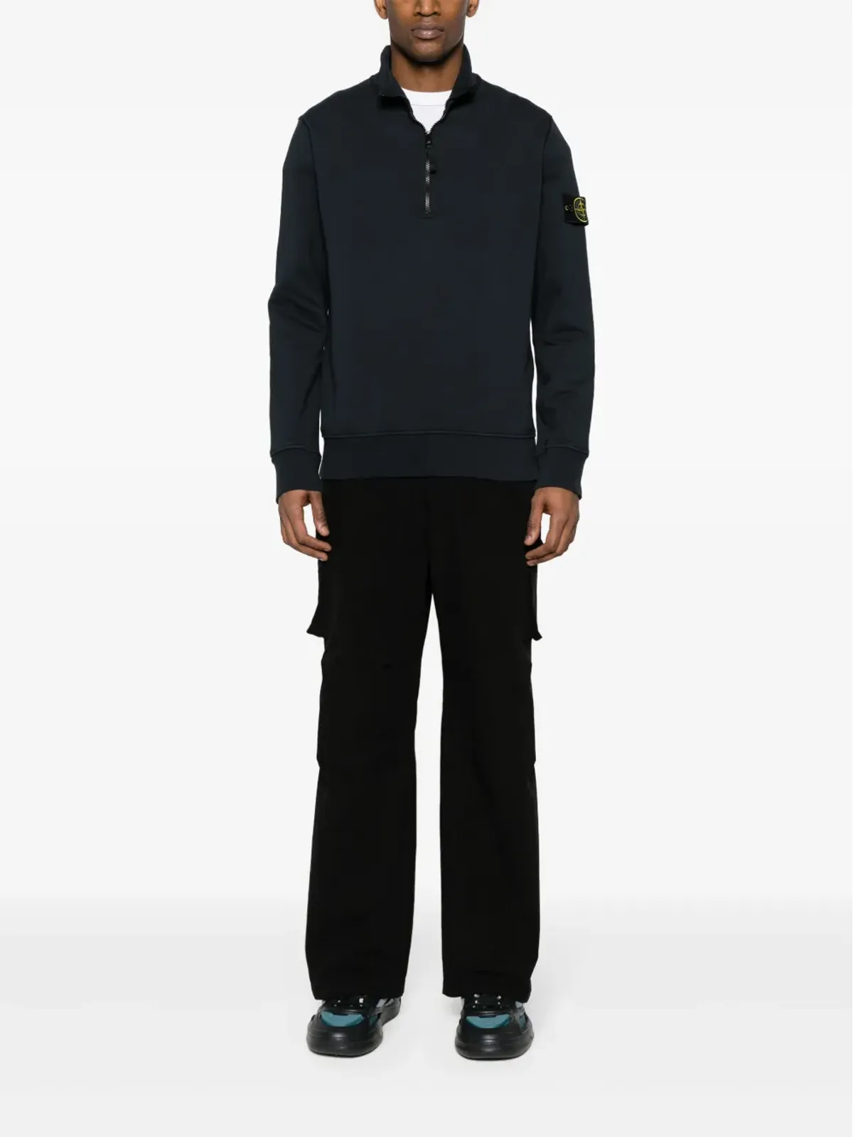 Stone Island コンパス コットン スウェットシャツ - 画像2