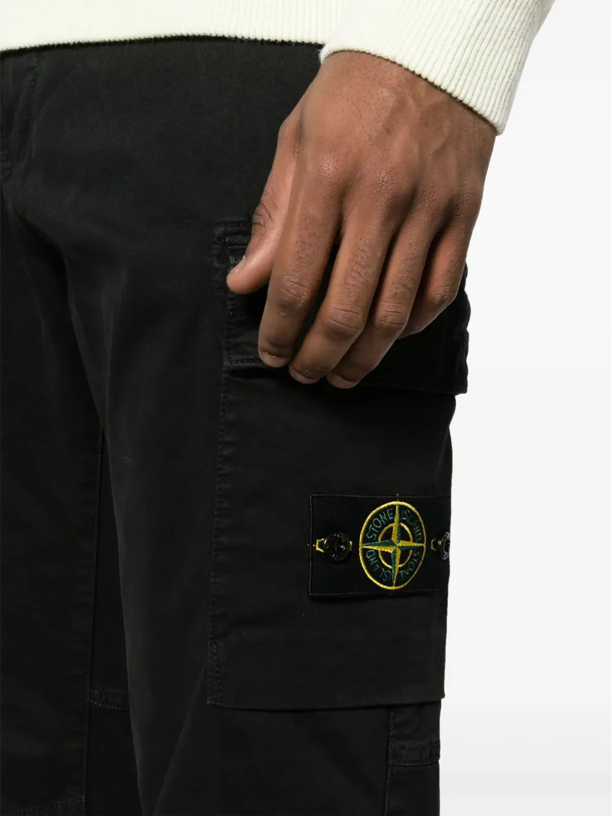 Stone Island コンパスバッジ付きストレートレッグパンツ - 画像5