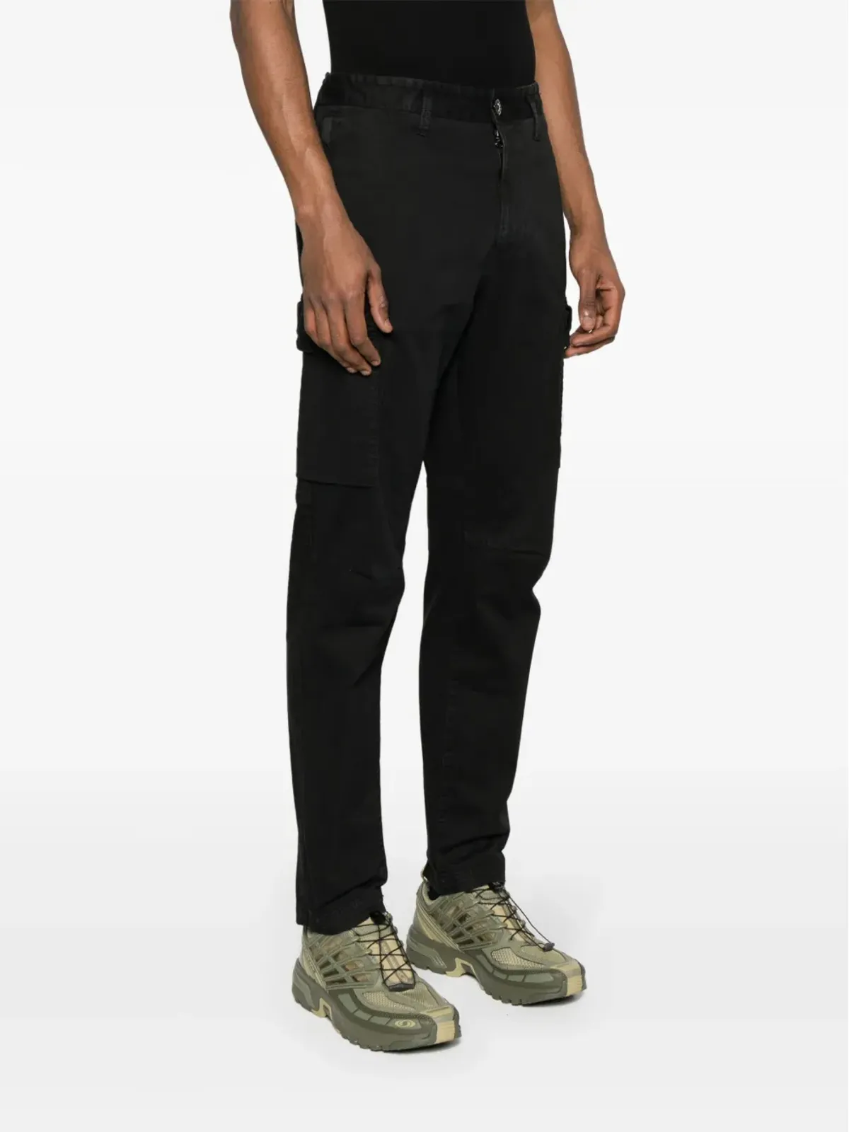 Stone Island コンパスバッジ付きストレートレッグパンツ - 画像3