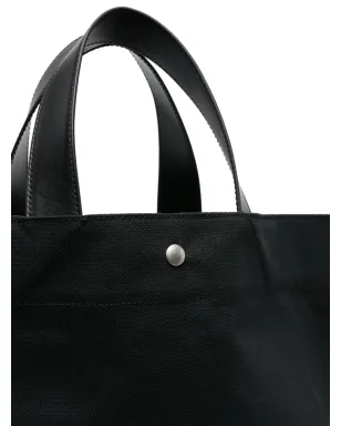 Jil Sander ブック キャンバス トートバッグ - ブラック - サムネイル4