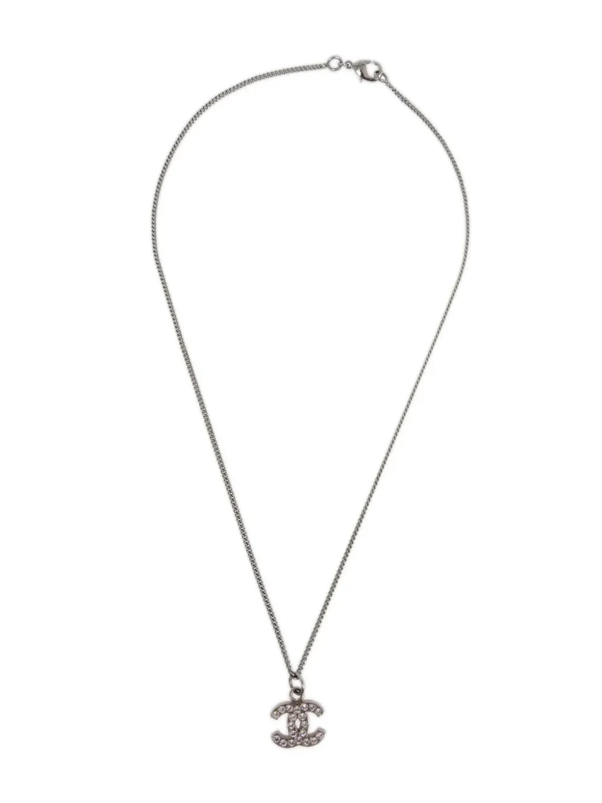 CHANEL ビンテージ 2011 CCペンダントネックレス - シルバー - 画像2