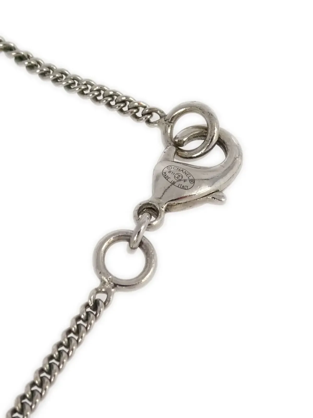 CHANEL ビンテージ 2011 CCペンダントネックレス - シルバー - 画像3
