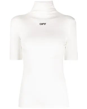 Off-White ロゴプリント ハイネック Tシャツ - サムネイル1