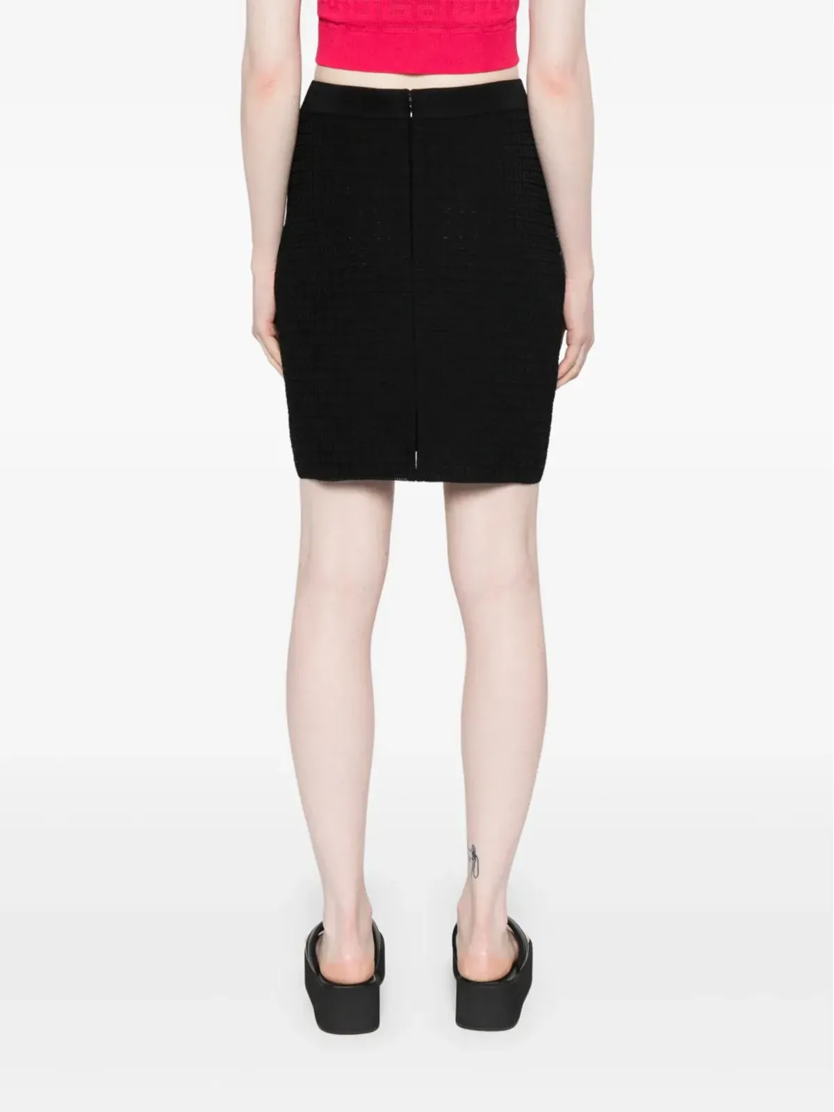 Givenchy 4Gジャカード織スカート ブラック - 画像4