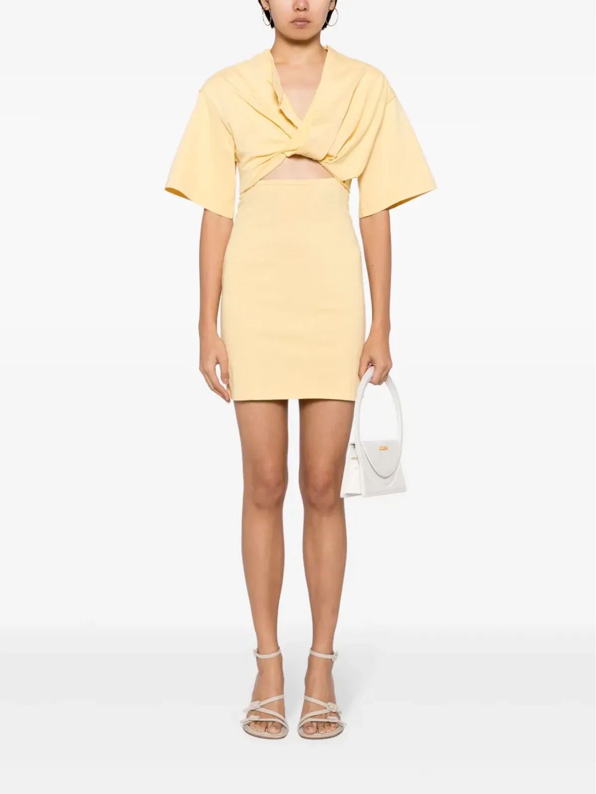 Jacquemus La Robe T-Shirt カットアウトTシャツドレス - イエロー - 画像2
