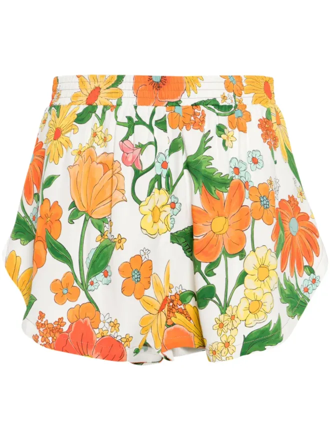 Stella McCartney Stella McCartney 花柄プリント トラックショーツの商品画像