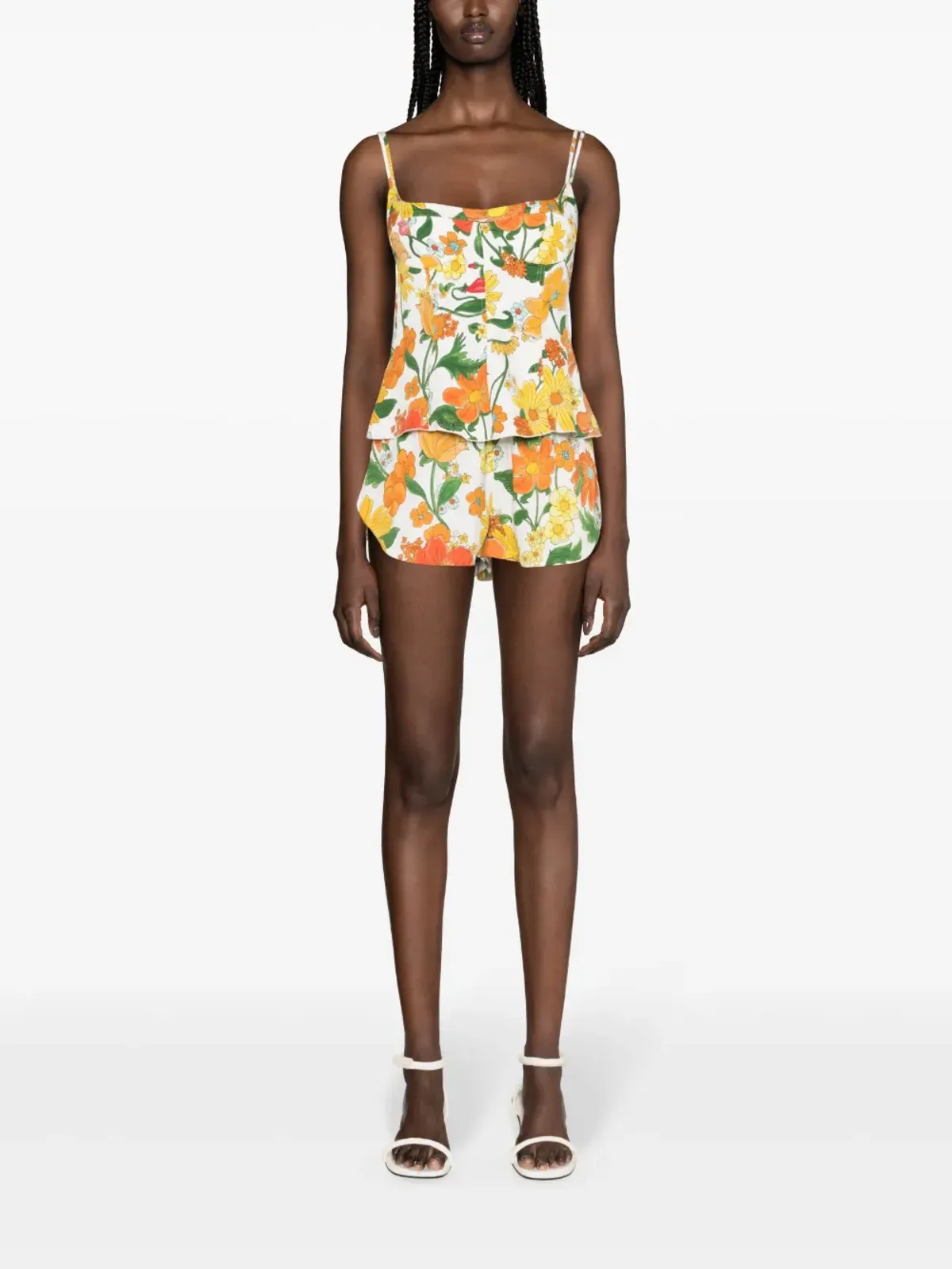 Stella McCartney 花柄プリント トラックショーツ - 画像2