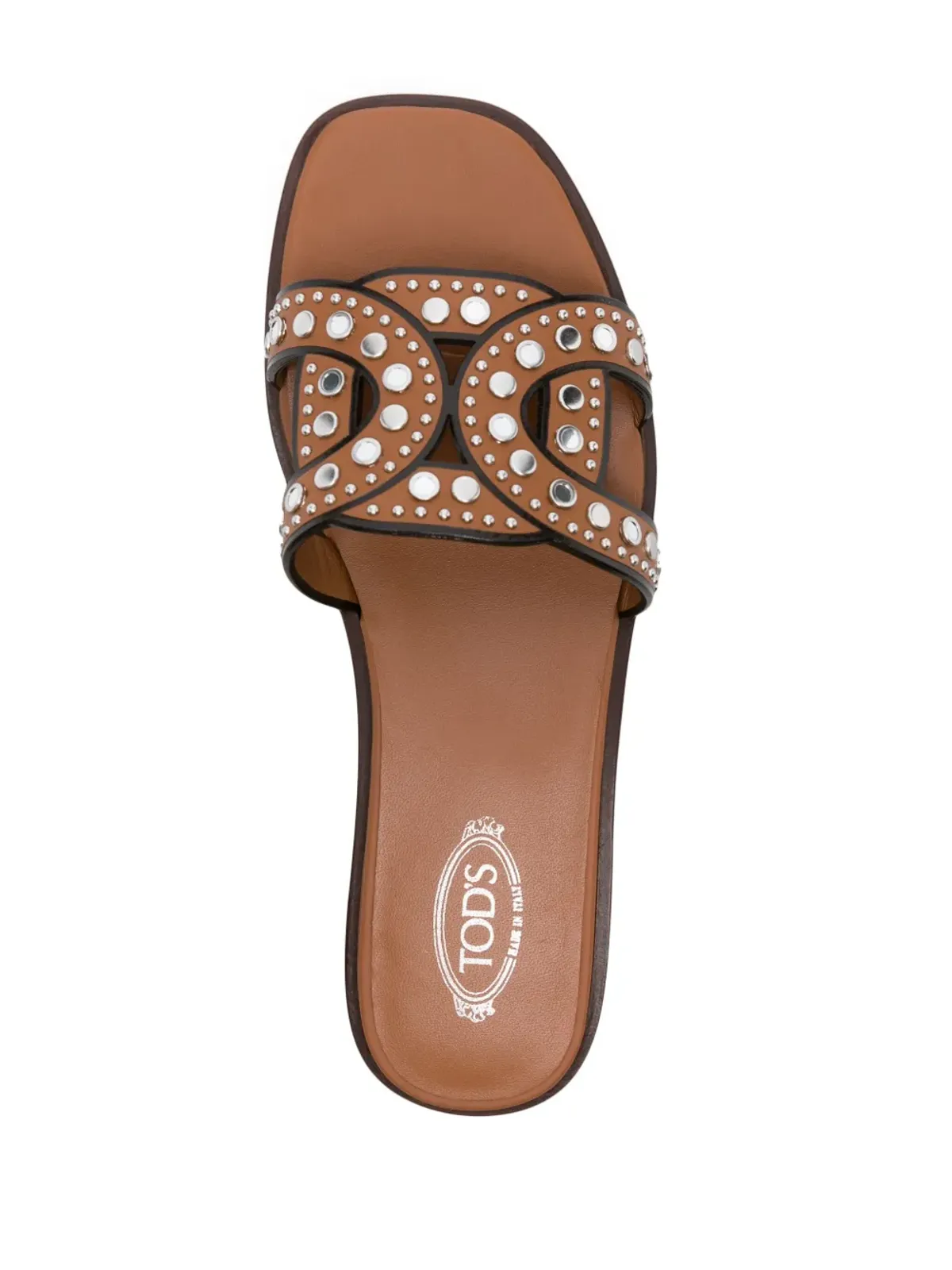 Tod's Kate スタッズ付きレザーサンダル - 画像4