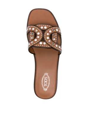 Tod's Kate スタッズ付きレザーサンダル - サムネイル4