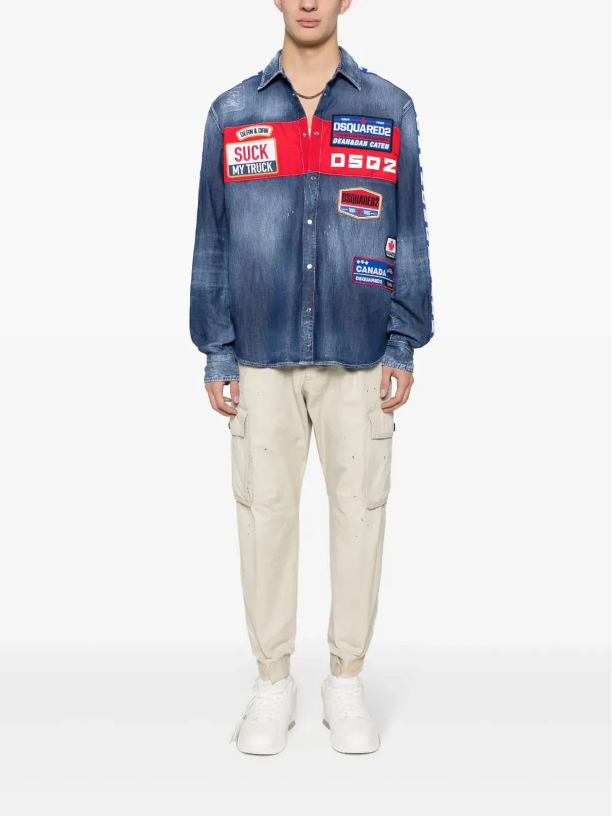 DSQUARED2 D2スタンプス カーゴパンツ ニュートラルカラー - 画像2