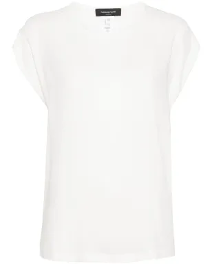 Fabiana Filippi シフォン・クレープ Tシャツ - ホワイト - サムネイル1