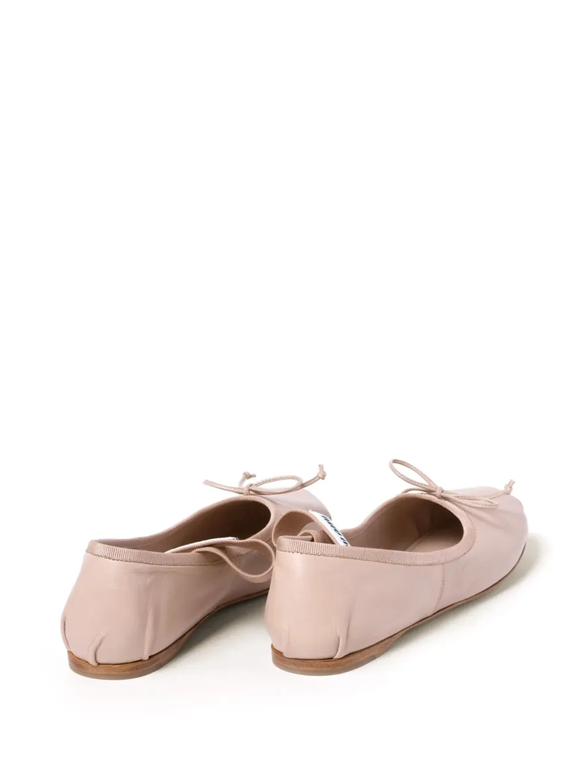 Miu Miu レザー バレエシューズ - 画像3