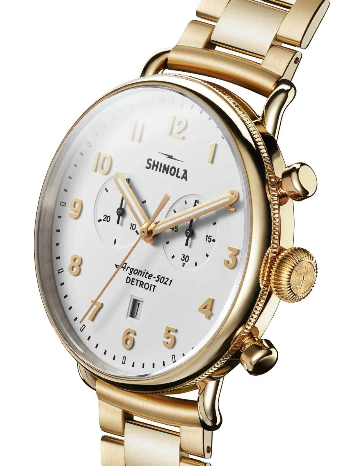 Shinola Canfield 2 Eye Chrono - Gold - 画像2