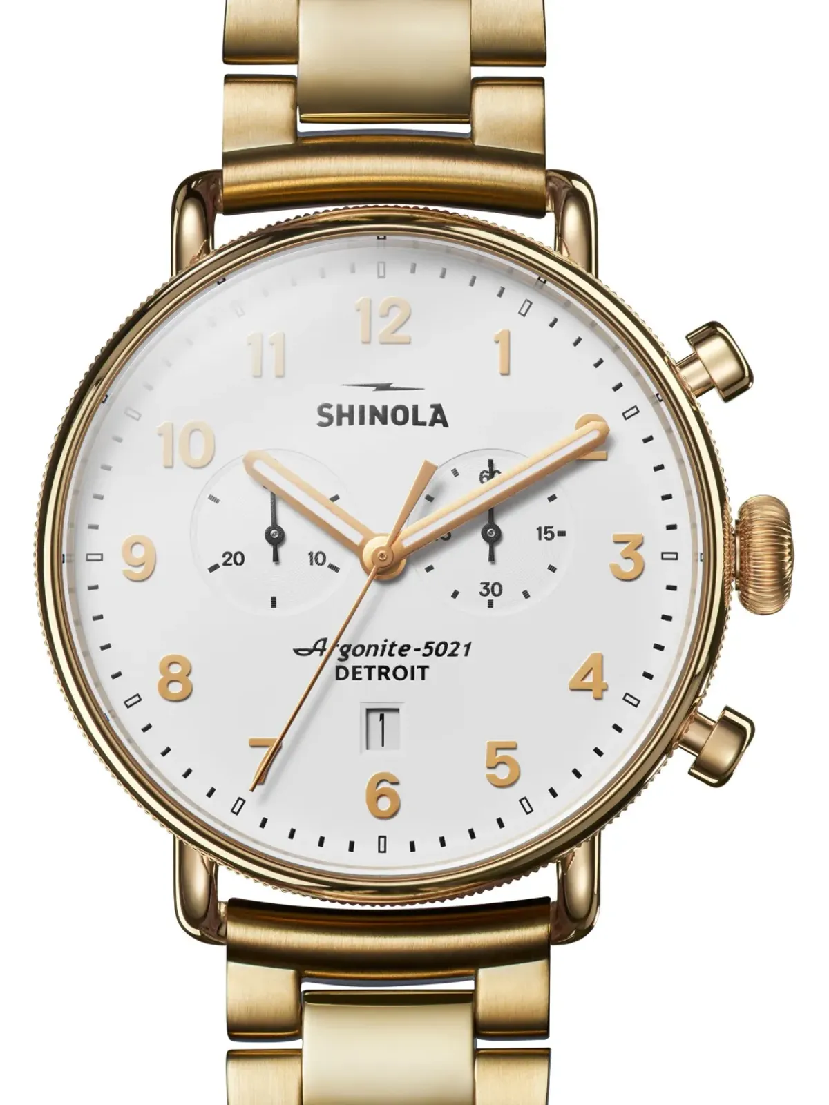 Shinola Canfield 2 Eye Chrono - Gold - 画像3