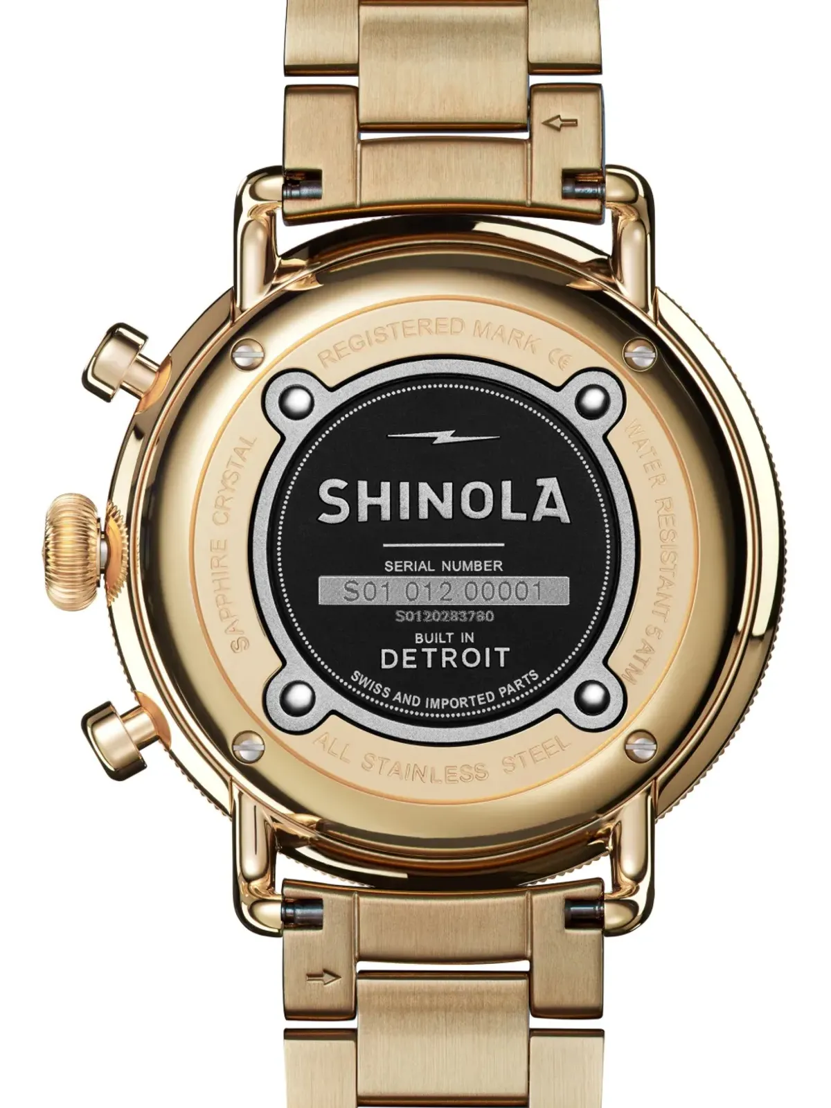 Shinola Canfield 2 Eye Chrono - Gold - 画像4