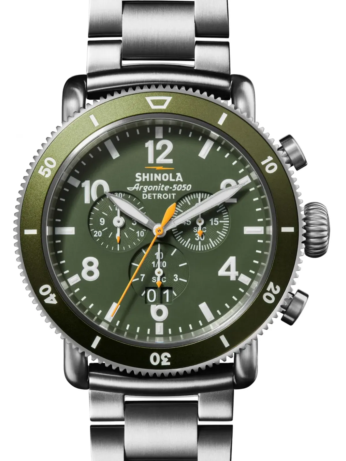 Shinola ランウェル スポート クロノ - シルバー - 画像3