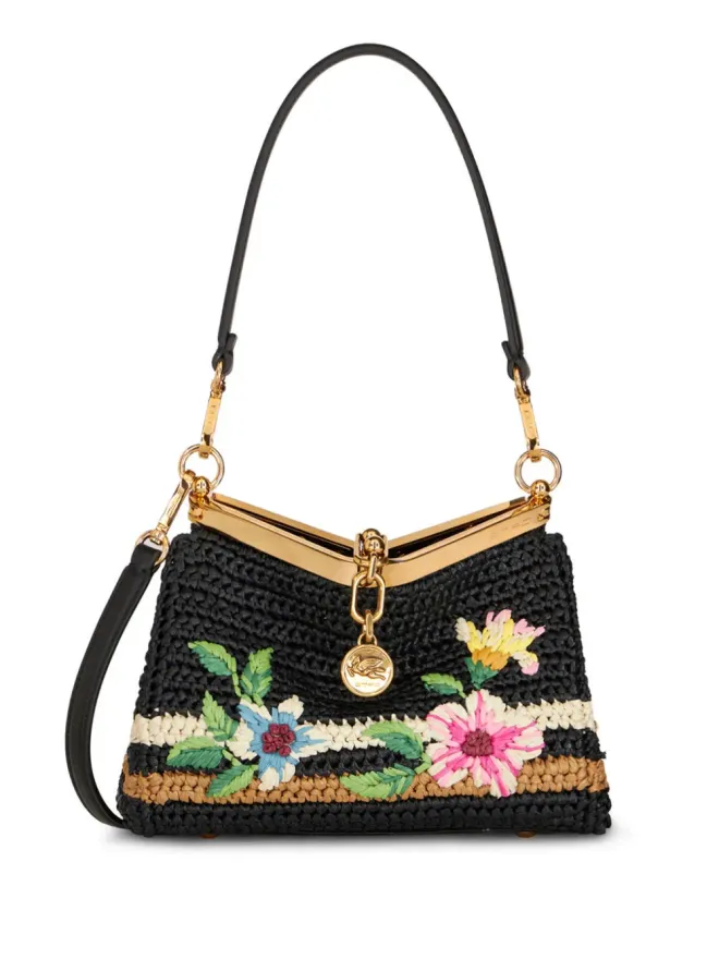 ETRO ETRO ヴェラ フローラル刺繍 クロスボディバッグ - ブラックの商品画像