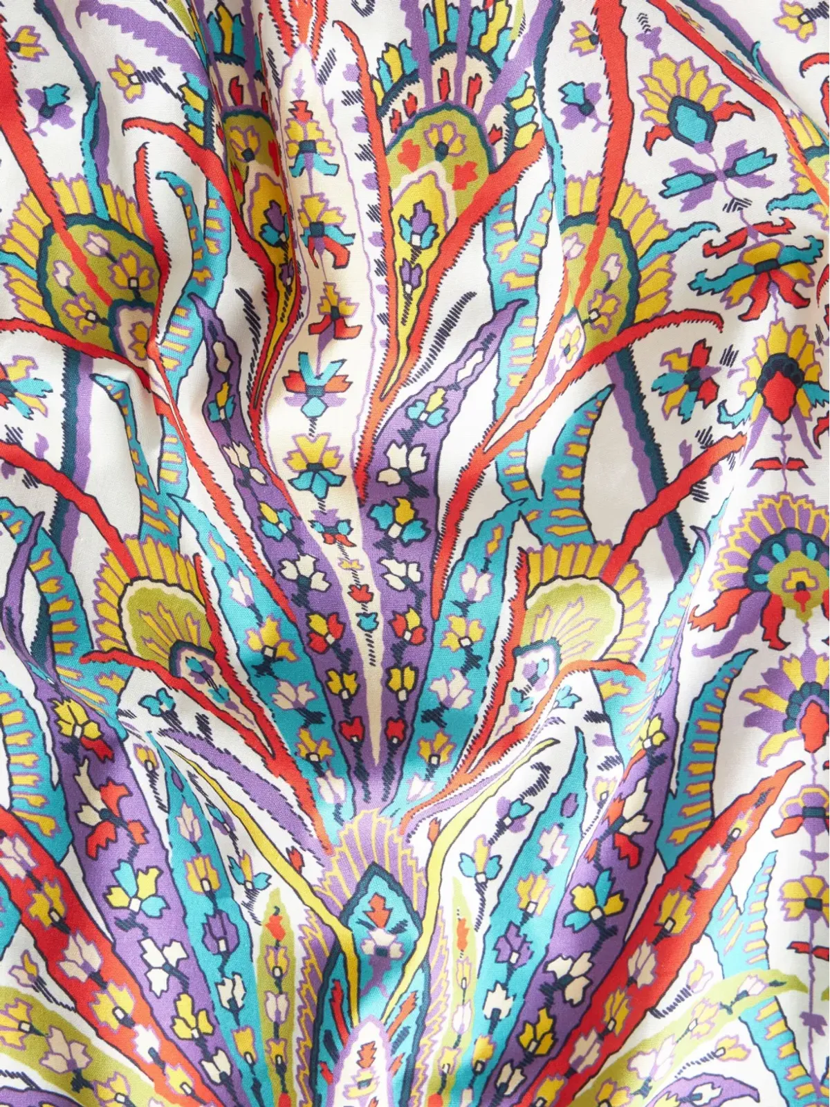 ETRO プリント柄ミディドレス ホワイト - 画像5