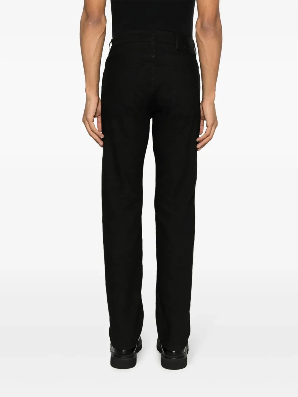 ETRO ジャカード スリムフィット ジーンズ ブラック - 画像4
