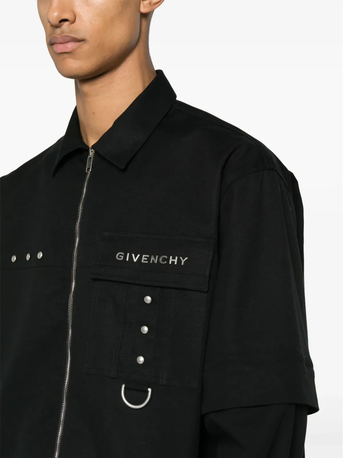 Givenchy ジップアップ コットン シャツ - 画像5