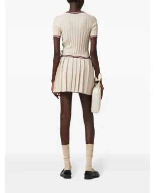 Miu Miu ロゴアップリケ カシミヤトップ - サムネイル3